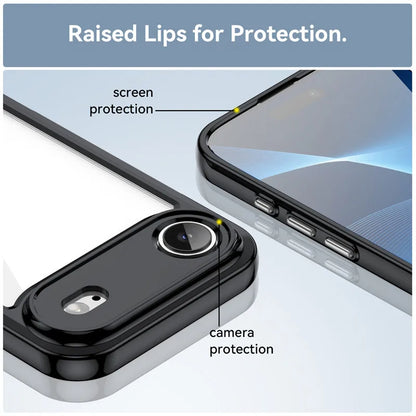 Slim Transparent iPhone Case with Shockproof Edges