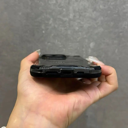 Funda para iPhone con carga inalámbrica y ventilación tipo panal