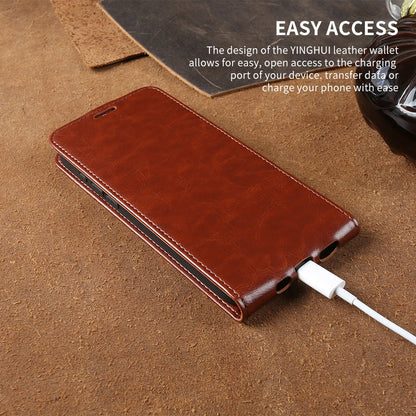 Full-Body Leather Flip iPhone Case with Card Slots