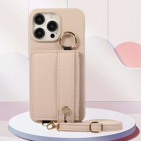Chic Purse-Style Leather iPhone Case with Card Pocket