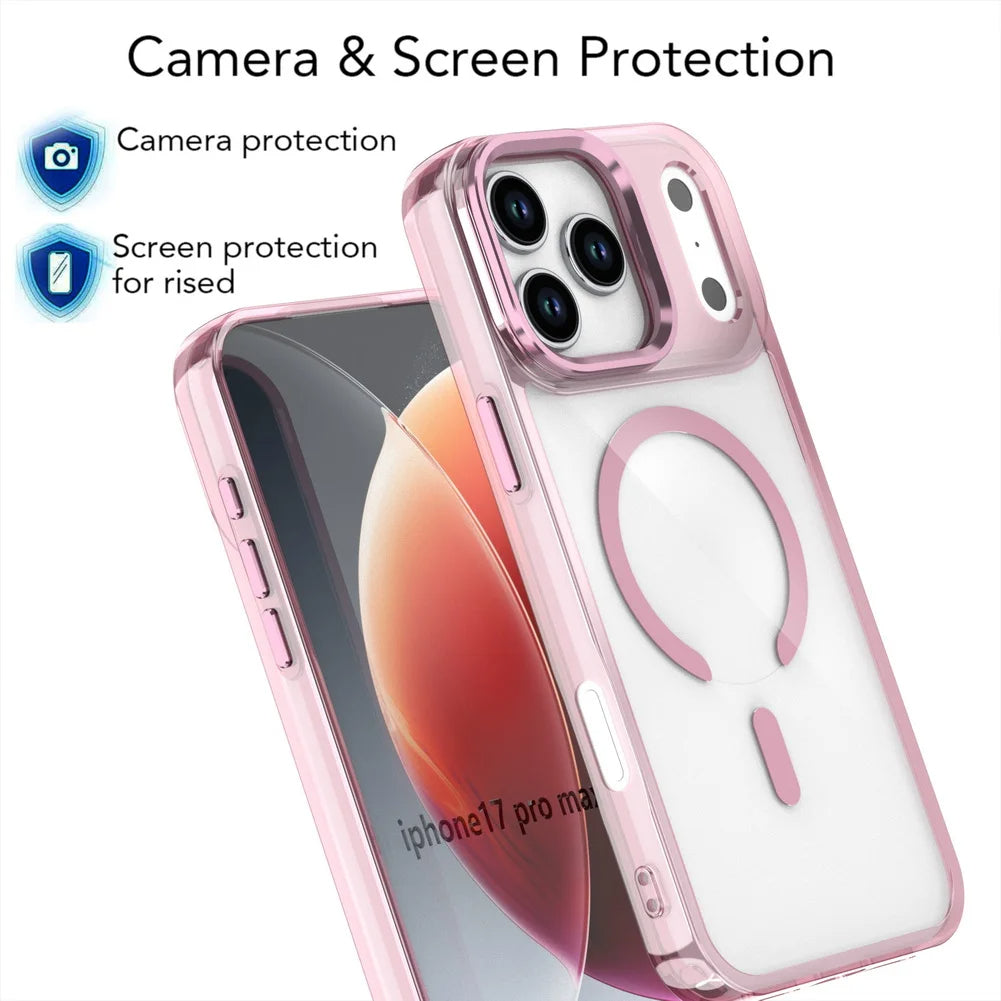 Magnetic Ring iPhone Case with Metal Lens Guard