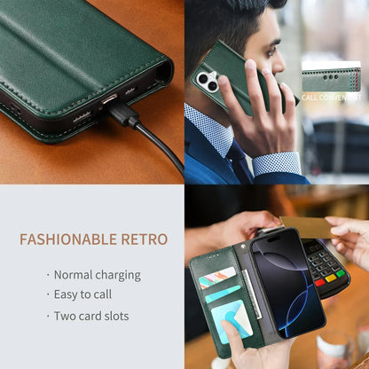 Vintage Leather Card Slot Flip Wallet iPhone Case