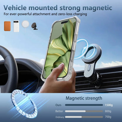 Magnetic Folding Stand Clear Armor iPhone Case