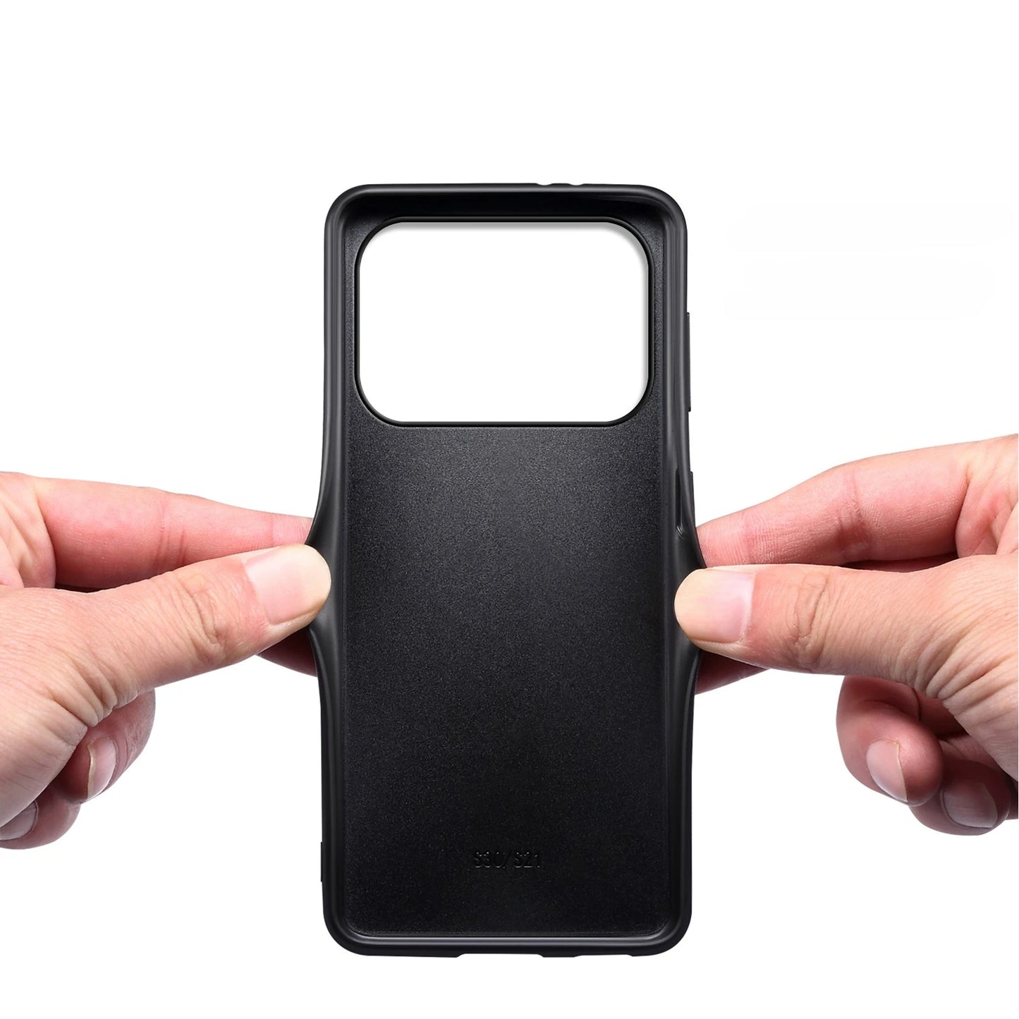 Funda de piel sintética mate a prueba de golpes para iPhone