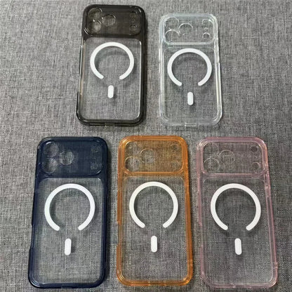Funda MagSafe transparente de lujo a prueba de golpes para iPhone