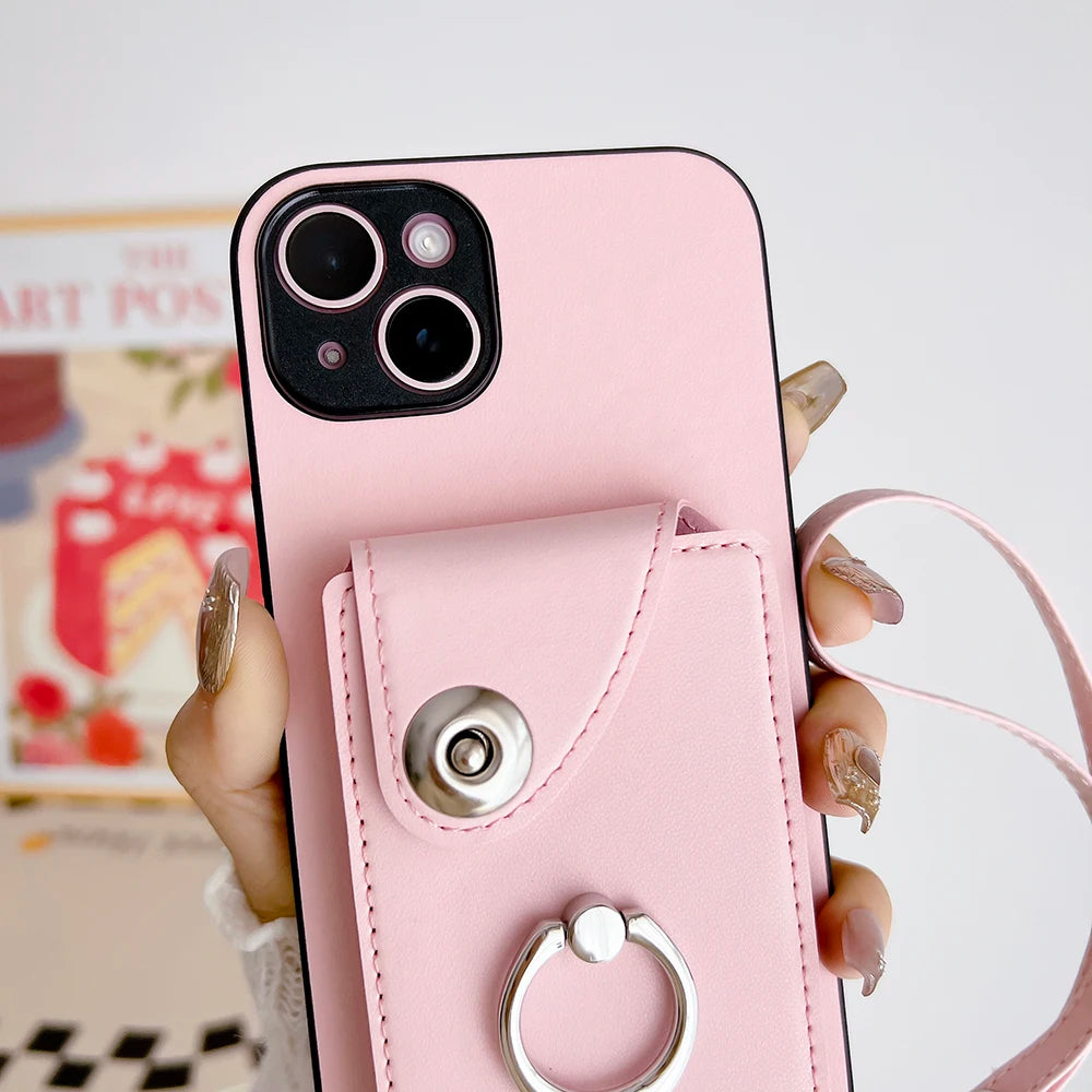 Detachable Strap iPhone Case with Stand Function