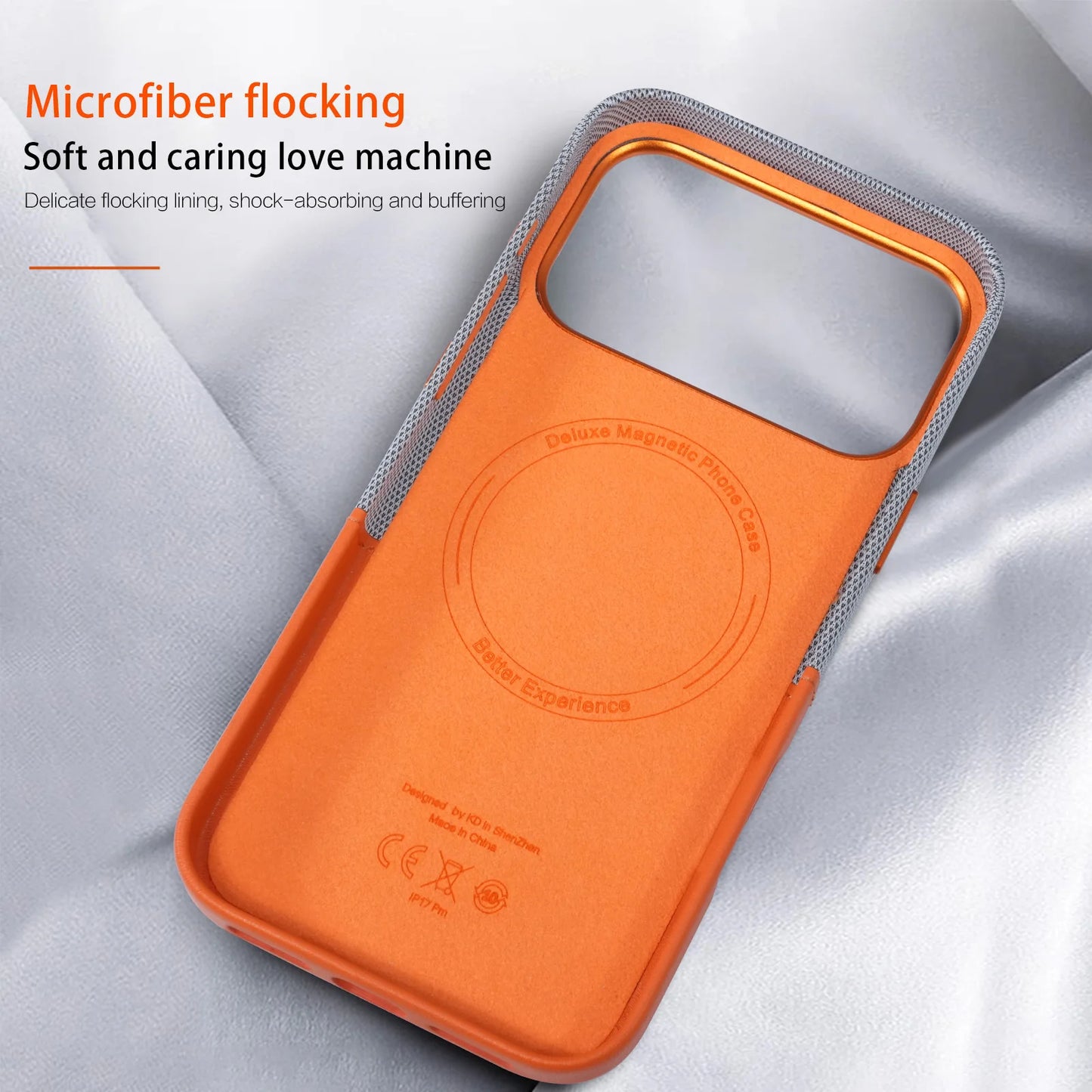 Funda de cuero para iPhone con diseño de patchwork y tarjetero