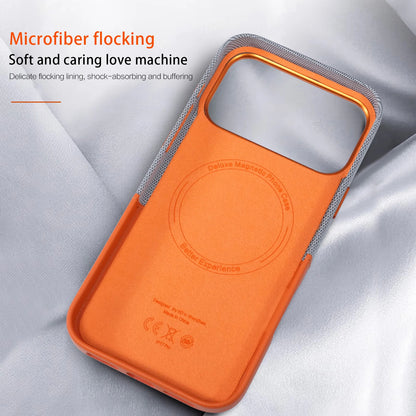 Funda de cuero para iPhone con diseño de patchwork y tarjetero