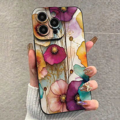 Elegant Vintage Floral Pattern Matte iPhone Cover