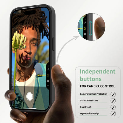 Funda translúcida mate MagSafe a prueba de golpes para iPhone