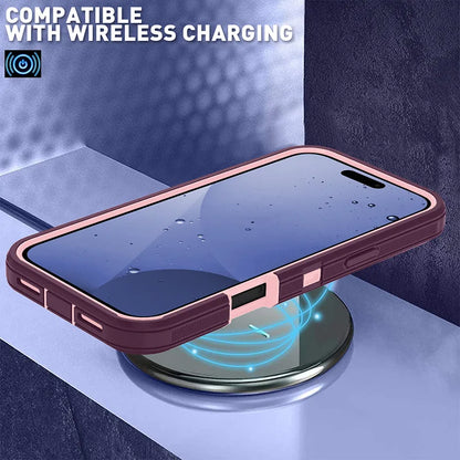 Funda protectora resistente a golpes con clip para cinturón para iPhone