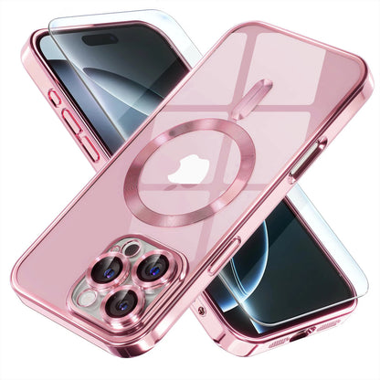 Magnetic Clear Plated iPhone Case with MagSafe