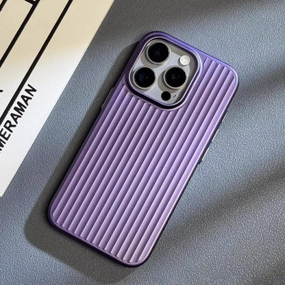 Elegante funda rígida para iPhone, de estilo empresarial y anticaídas