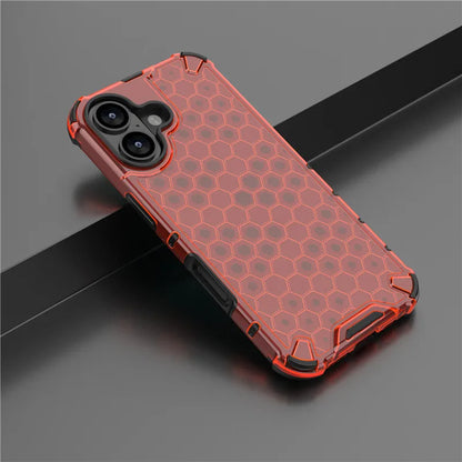 Funda rígida y resistente con diseño de panal para iPhone