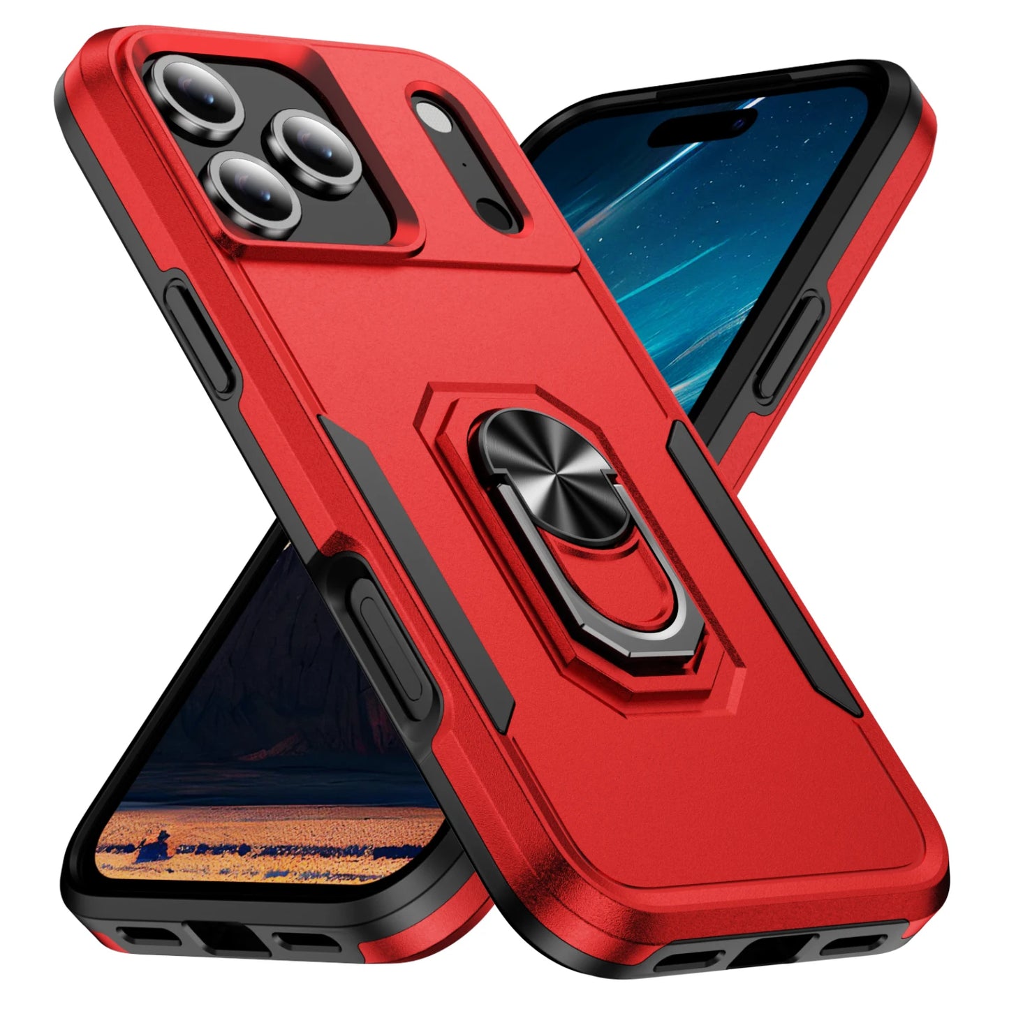 Military Grade Armor Case with Metal Kickstand