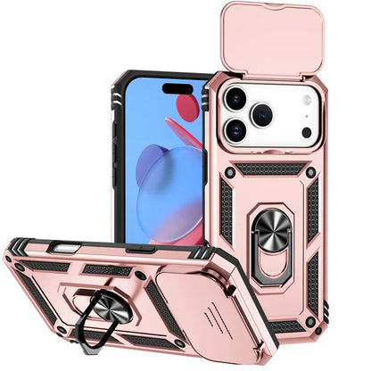 Armor Magnetic iPhone Case with Camera Lens Protector
