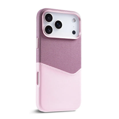 Funda de cuero para iPhone con diseño de patchwork y tarjetero
