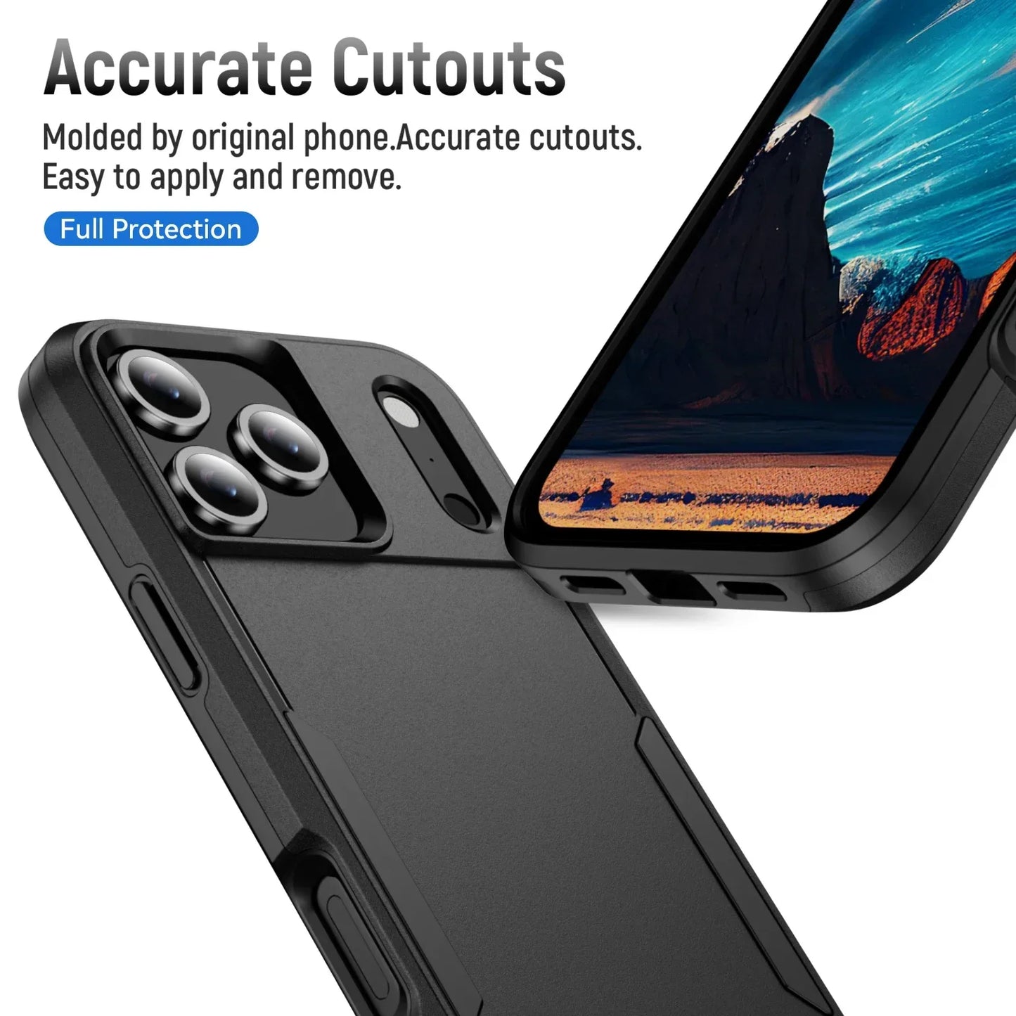 Military Grade Anti-Shock Armor Case for iPhone