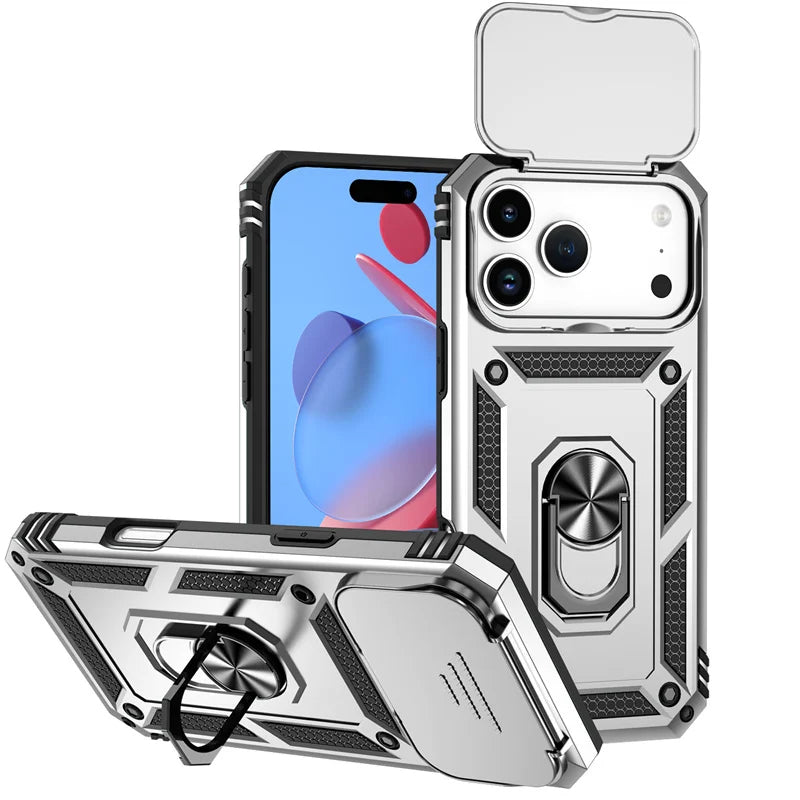 Armor Magnetic iPhone Case with Camera Lens Protector
