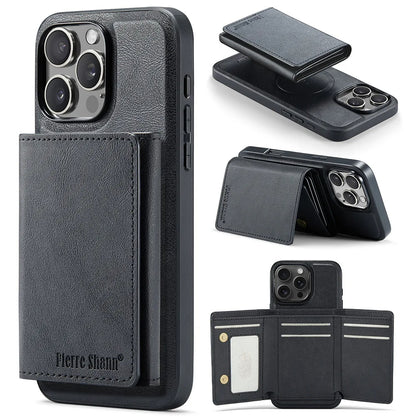 Premium Leather iPhone Case with Detachable Wallet