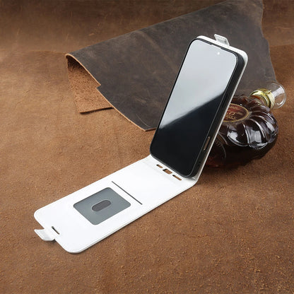 Full-Body Leather Flip iPhone Case with Card Slots