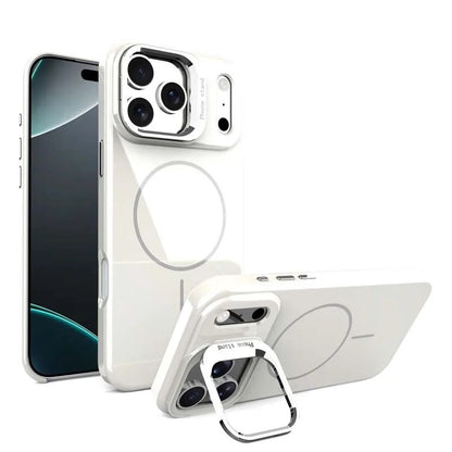 Funda de silicona MagSafe para iPhone con protector de lente